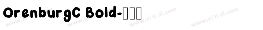 OrenburgC Bold字体转换